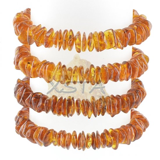 Chips amber cognac color bracelet